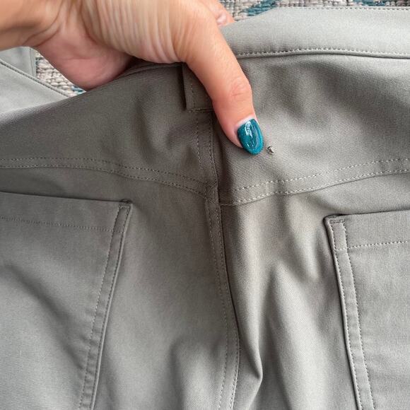 Lululemon Commission Slim-Fit Pant 32" Inseam Green/Grey Trousers - Size 34 - Picture 4 of 10